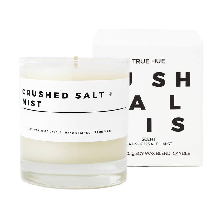 Crushed Salt + Mist Candle for wholesale by True Hue