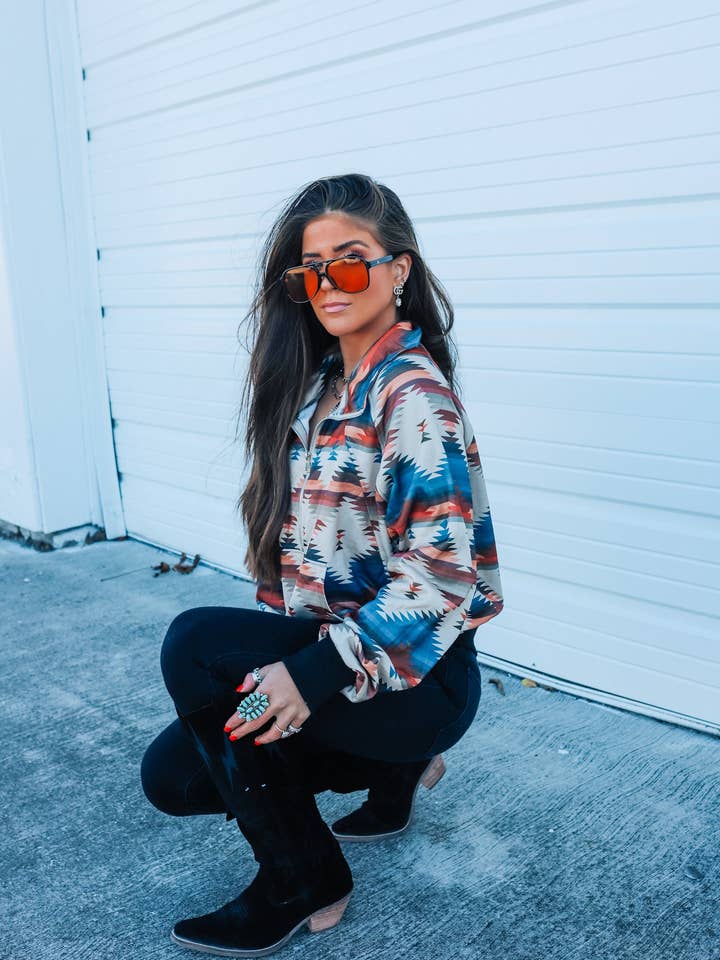 The Front Porch Label - Wholesale Sweatshirt - Women's - Aztec Pullover2