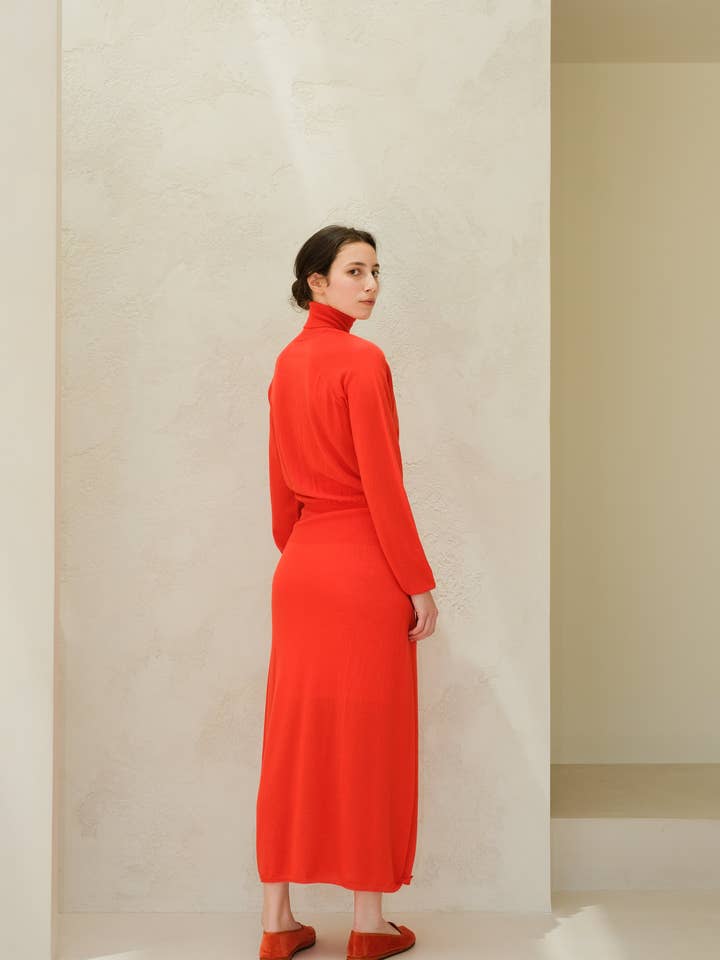 Lèmme - Vendita all'ingrosso Vestito - Donna - Abito in lana merino extrafine (maglia 3D)9