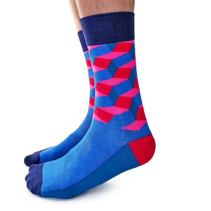 Neon City Socks - M/L (Men) for wholesale by Uptown Sox
