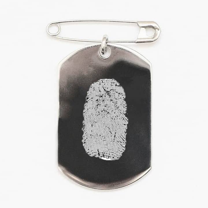 Vingerafdruk Bruidsjonkers Charm voor wholesale door Gemz By Emz