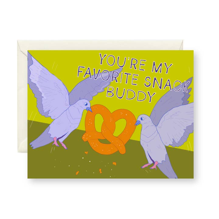 After Party Paper Co. - Wholesale Love Card - You're My Favorite Snack Buddy