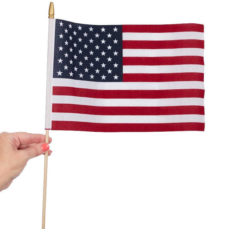Factory Direct Craft - Wholesale Flag - 12" x 8"  American Stick Flag for Memorial Day, 4th of July3