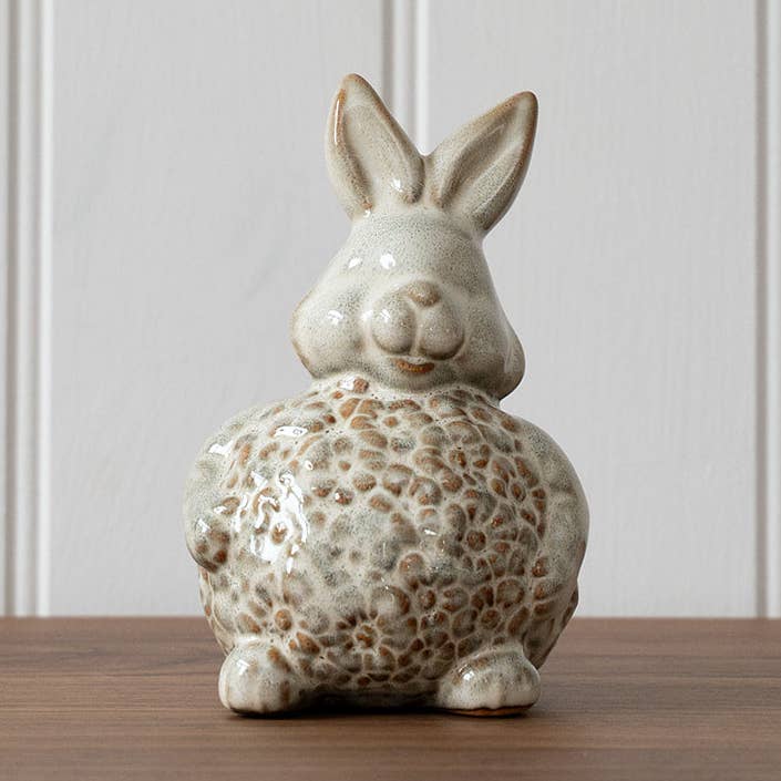 We Love Seasons Ltd – wholesale Decorative figurine – Medium Light Brown Ceramic Easter Bunny0