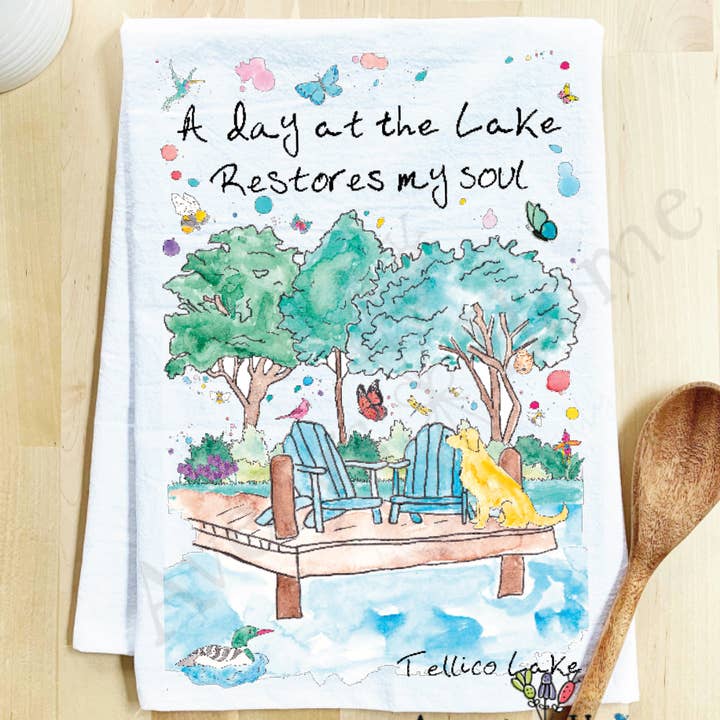 Avery's Home - Wholesale Tea Towel - A Day at the Lake or River Customizable Tea Towel61