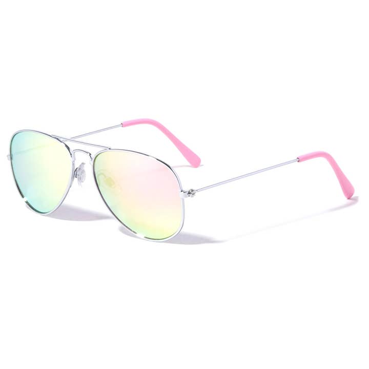 Sunrayzz Imports - Wholesale Zonnebrillen - Kinderen - Color Mirror Aviator zonnebril voor kinderen k6258-cm