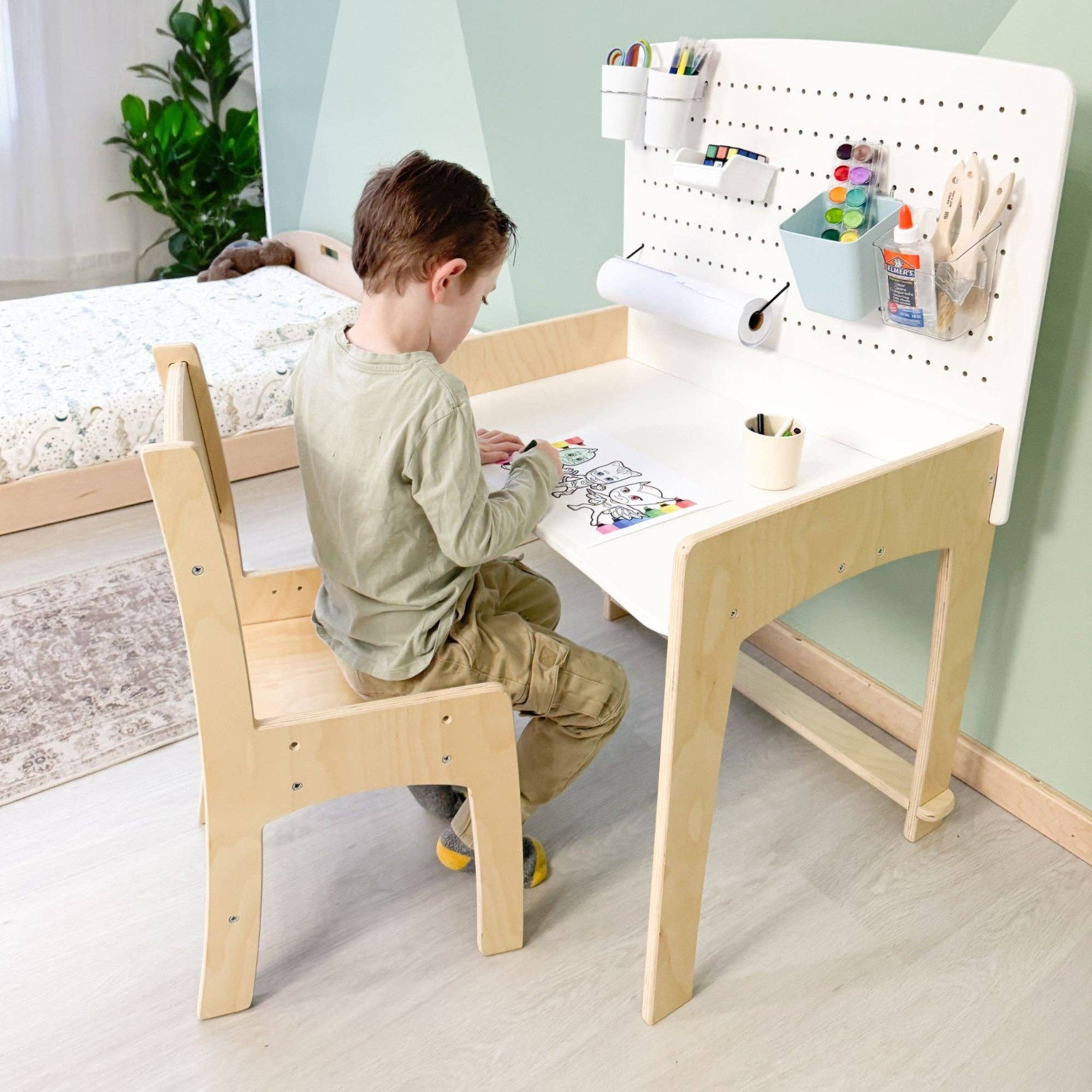 Sapiens Child - Wholesale Desk Set - LUMEN - Big Kid Desk & Chair | Adjustable Height Study Table13