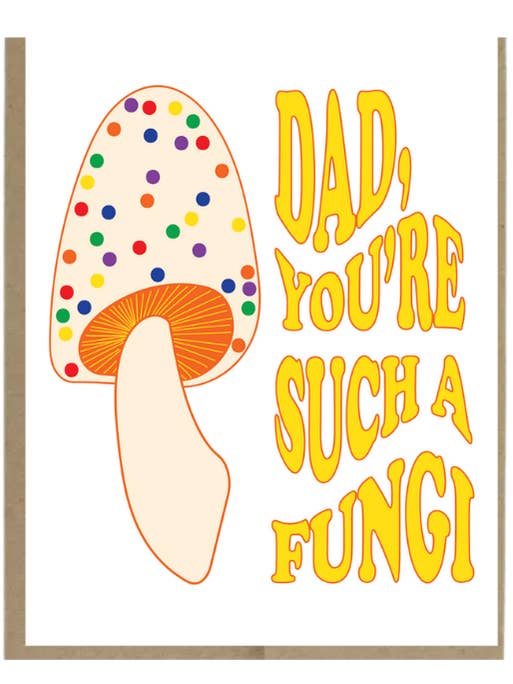 Carte de vœux Papa Champignon pour la vente par Harmony Art Shop