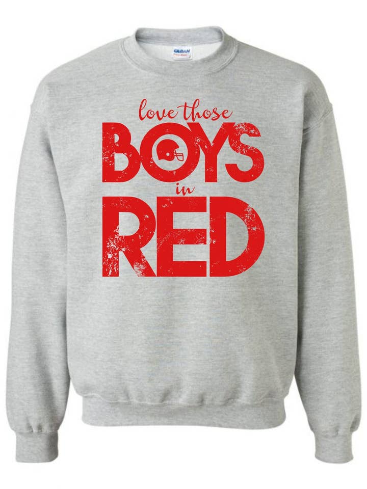 Bambino in felpa rossa per la vendita all'ingrosso da parte di American Threadz Apparel