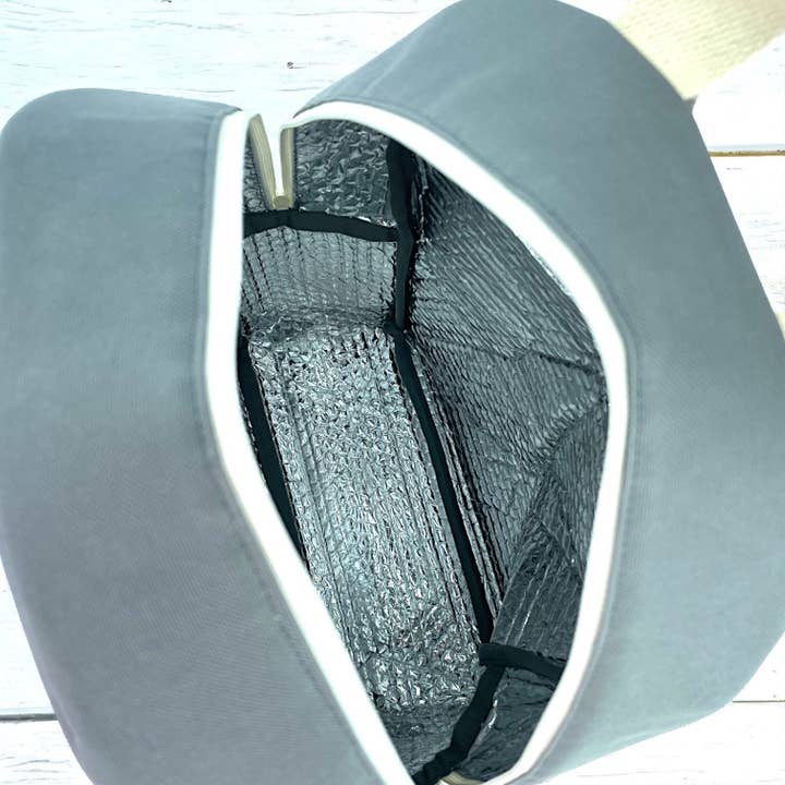 Emmanuel Création - Wholesale Cooler/Cooler Bag - Insulated backpack, "Brooklyn" gray2