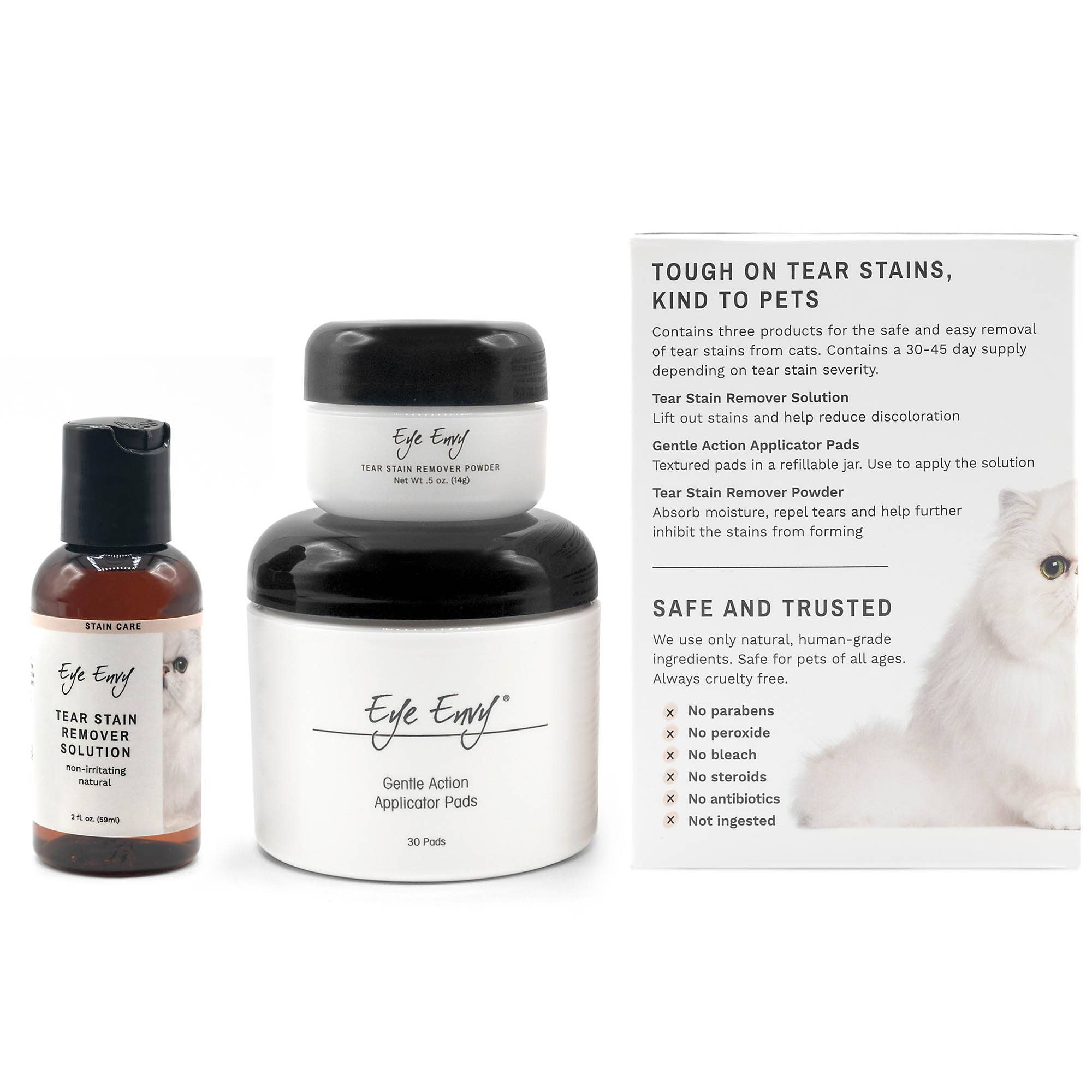 Eye Envy - Wholesale Pet Grooming Set - Dog - Cat Tear Stain Remover Starter Kit2