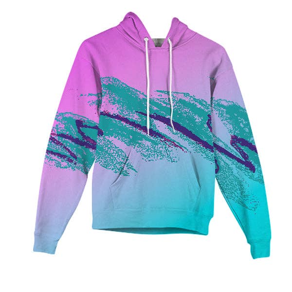 90's Swoosh Vaporwave Kids Hoodie for wholesale by Beloved Shirts