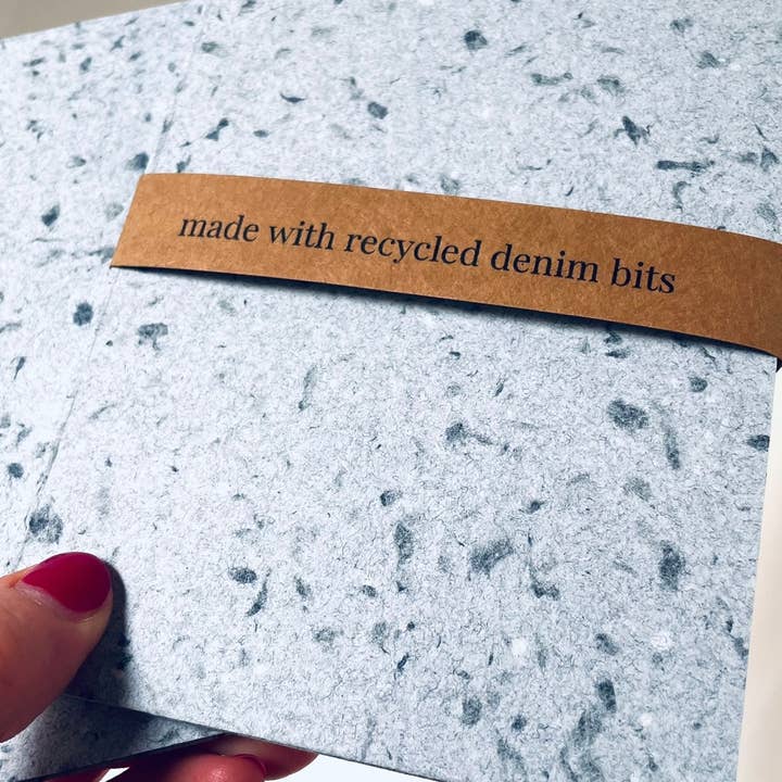 Atelier By Cat - Wholesale Notebook - mini Recycled Denim Confetti Notebook Eco-Friendly Paper3
