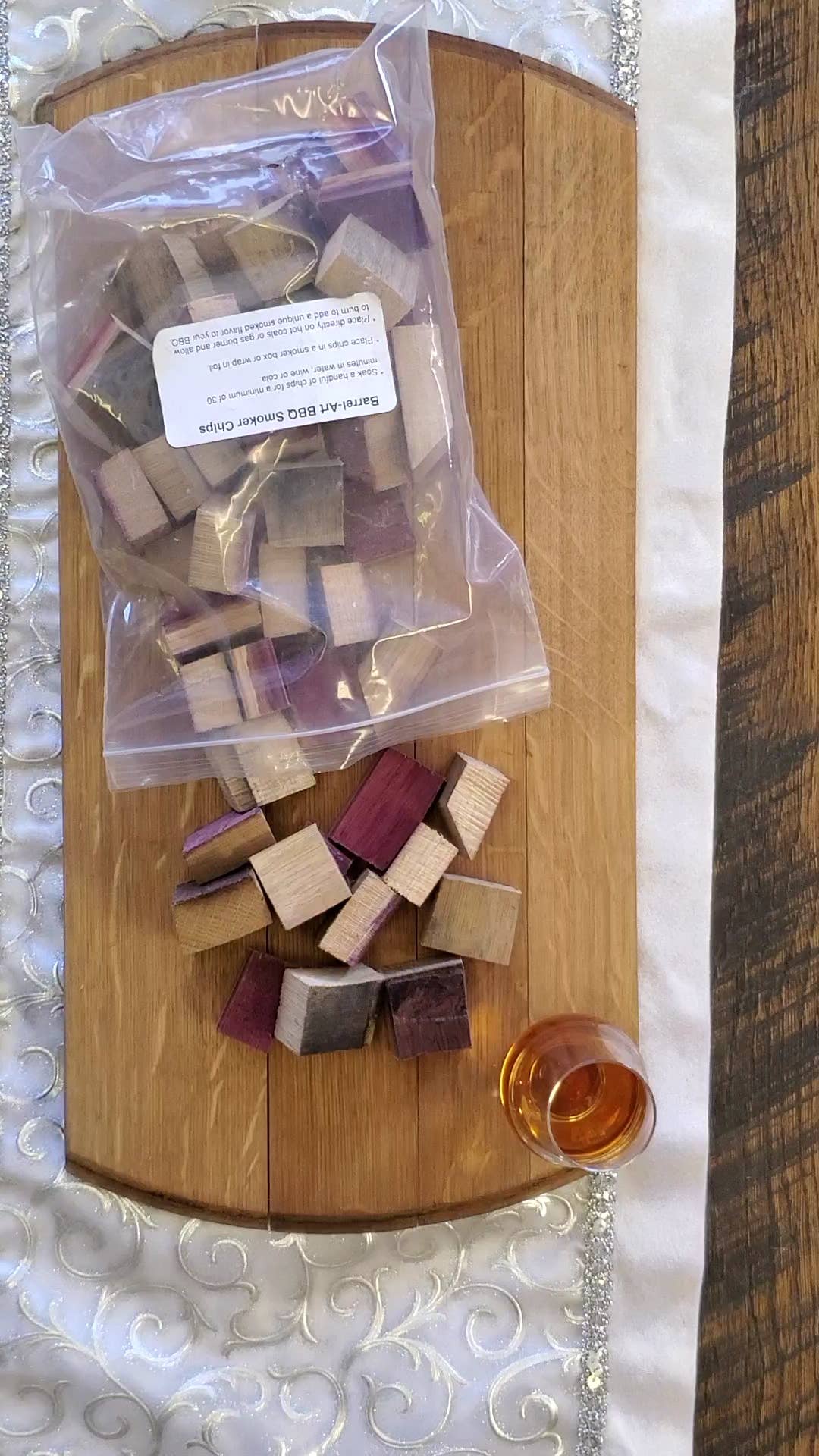 Barrel-Art - Wholesale Outdoor Grill Tools - BBQ Smoker Chips- Choice of Wine or Whiskey Barrel4