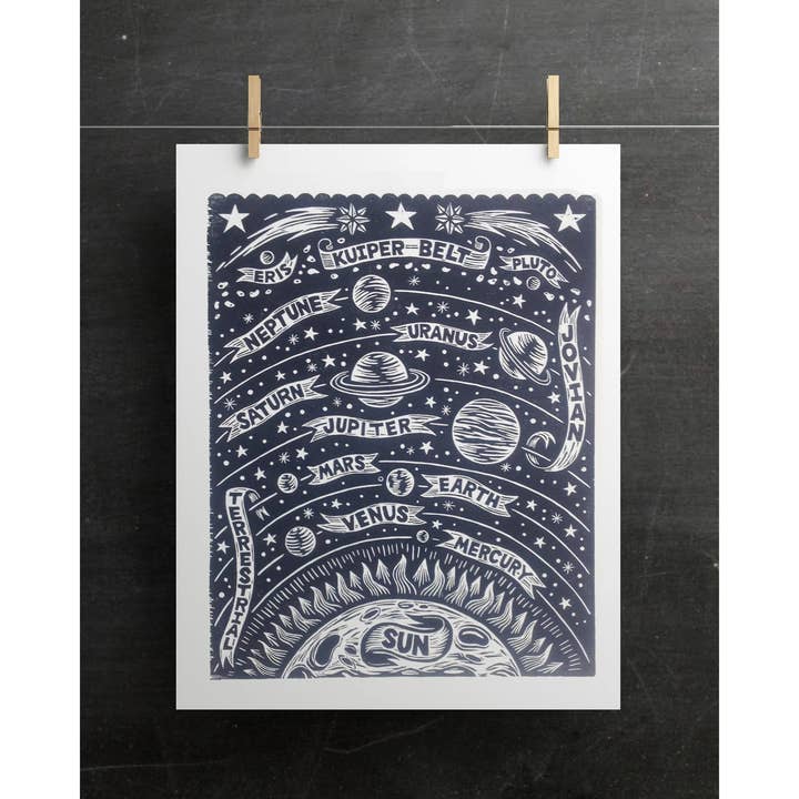 Horse & Hare - Wholesale Art Print - Solar System 18x24 Art Print