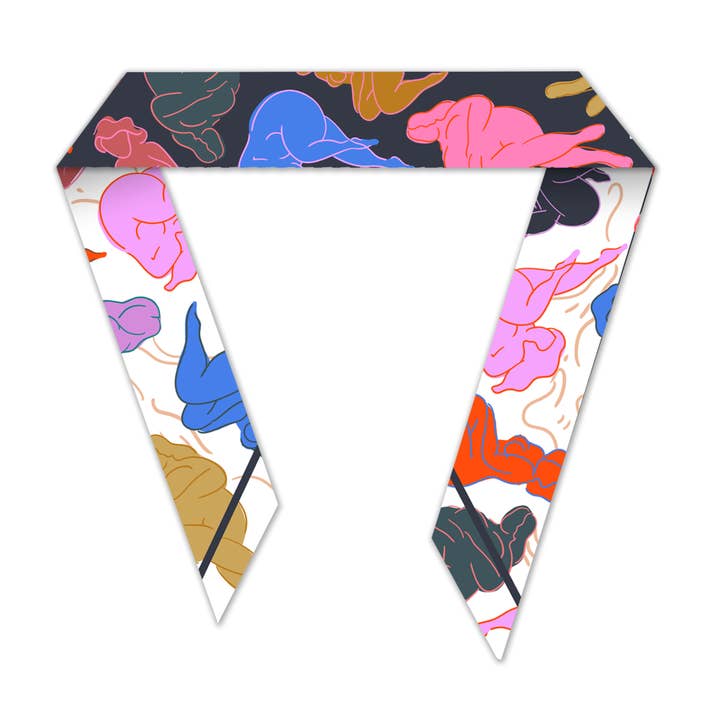 Twilly de seda Escuela de Arte para venta al por mayor de Dora Nola