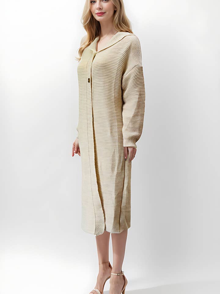 Einfarbiger Cardigan mit 2 Knöpfen für den Großhandel von Misstreat