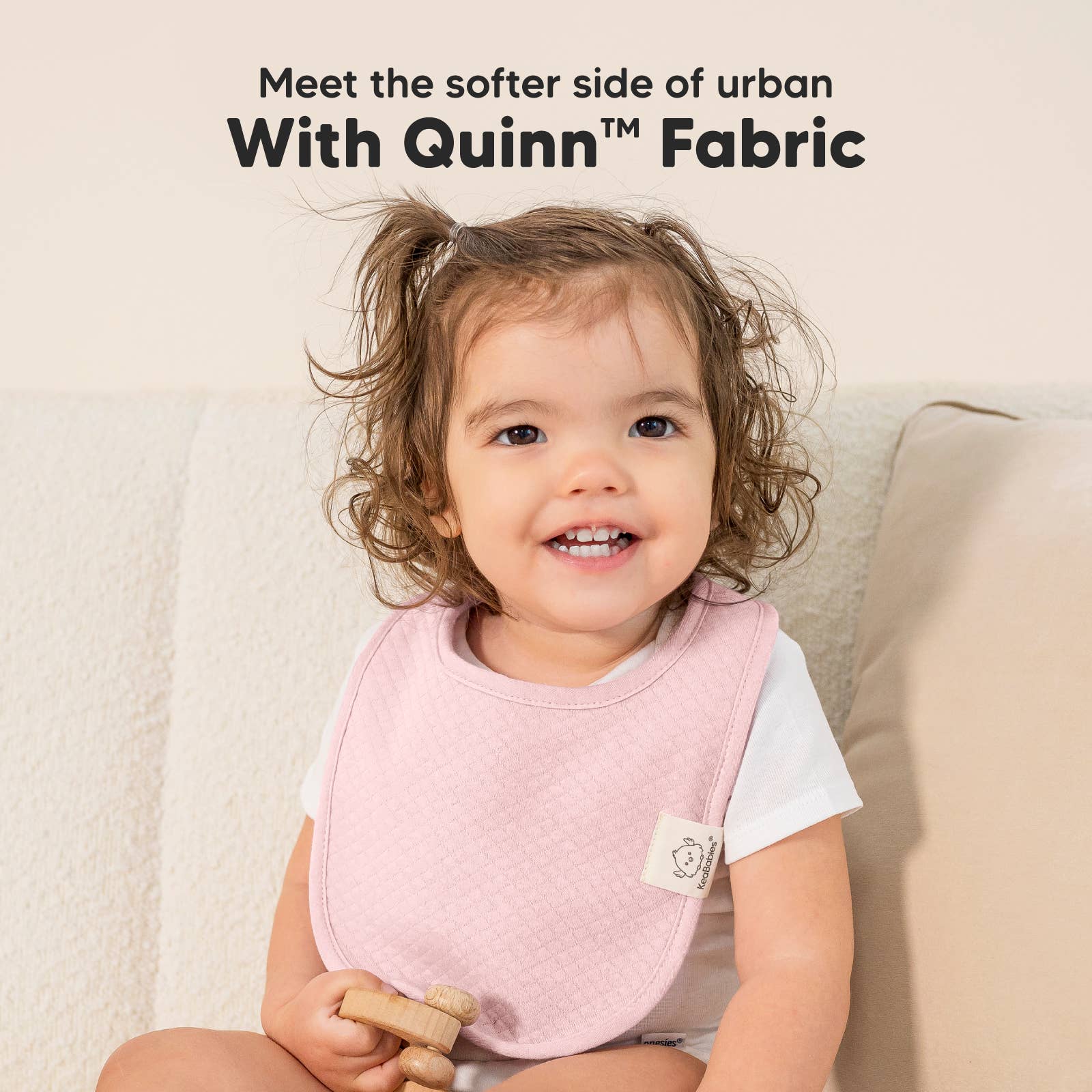 Muted Pastel 8-Pack Quin Baby Bibs for Drooling and Teething for wholesale on Faire1