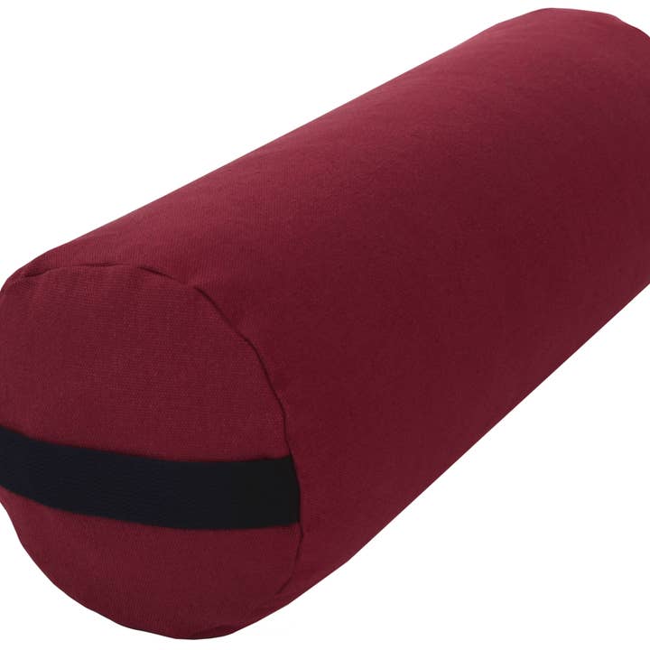 Bean Products - Wholesale Lumbar Pillow - Hemp Yoga Bolster Rectangle Round Pranayama - Professional Studio Quality
