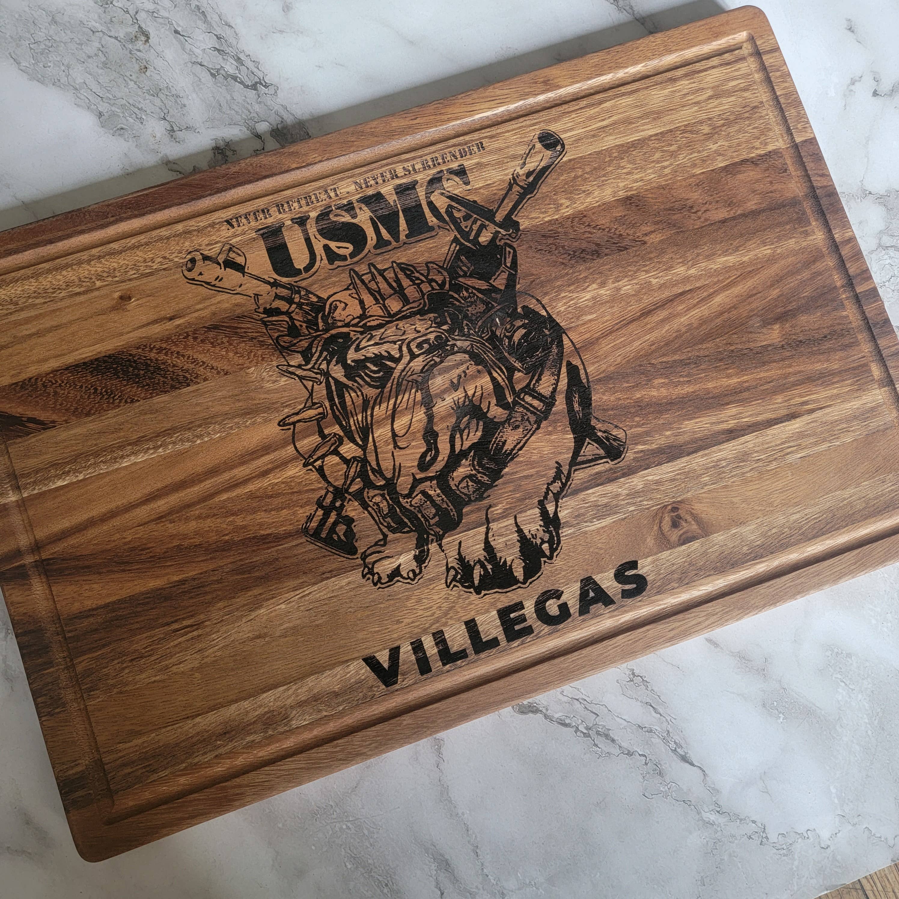 Karmic Creations - Vente Planche à découper - Planche à découper en noyer. Bloc de découpe de cuisine.7