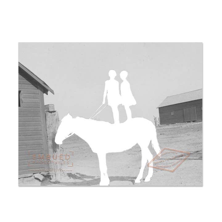 Embued Photophiles - Wholesale Love Card - Girls on Horse Thank for Always Standing By My Side Card2