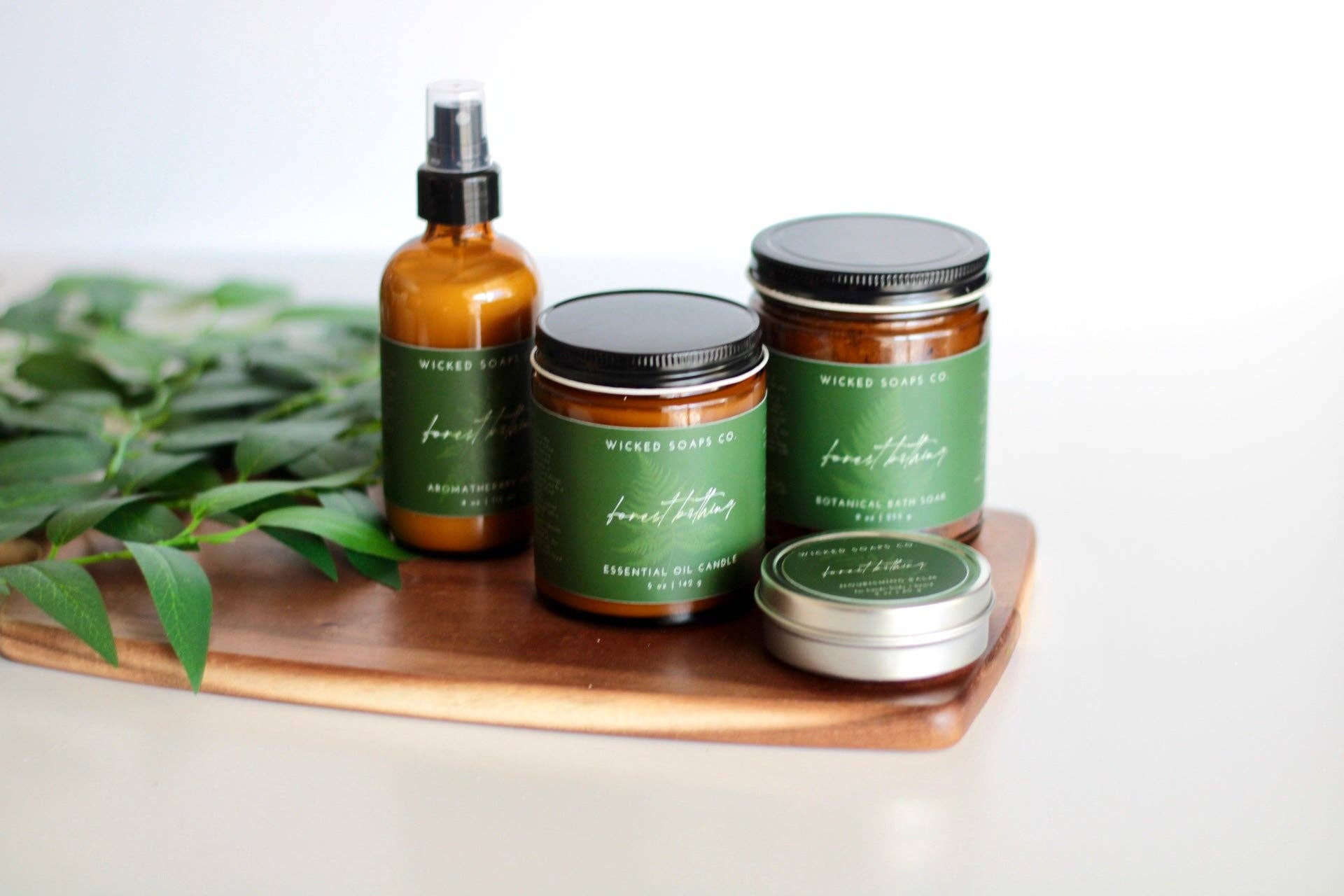 Wicked Soaps Co. – wholesale Jar/filled candle – Forest Bathing Essential Oil Candle | Soy Wax Candle7