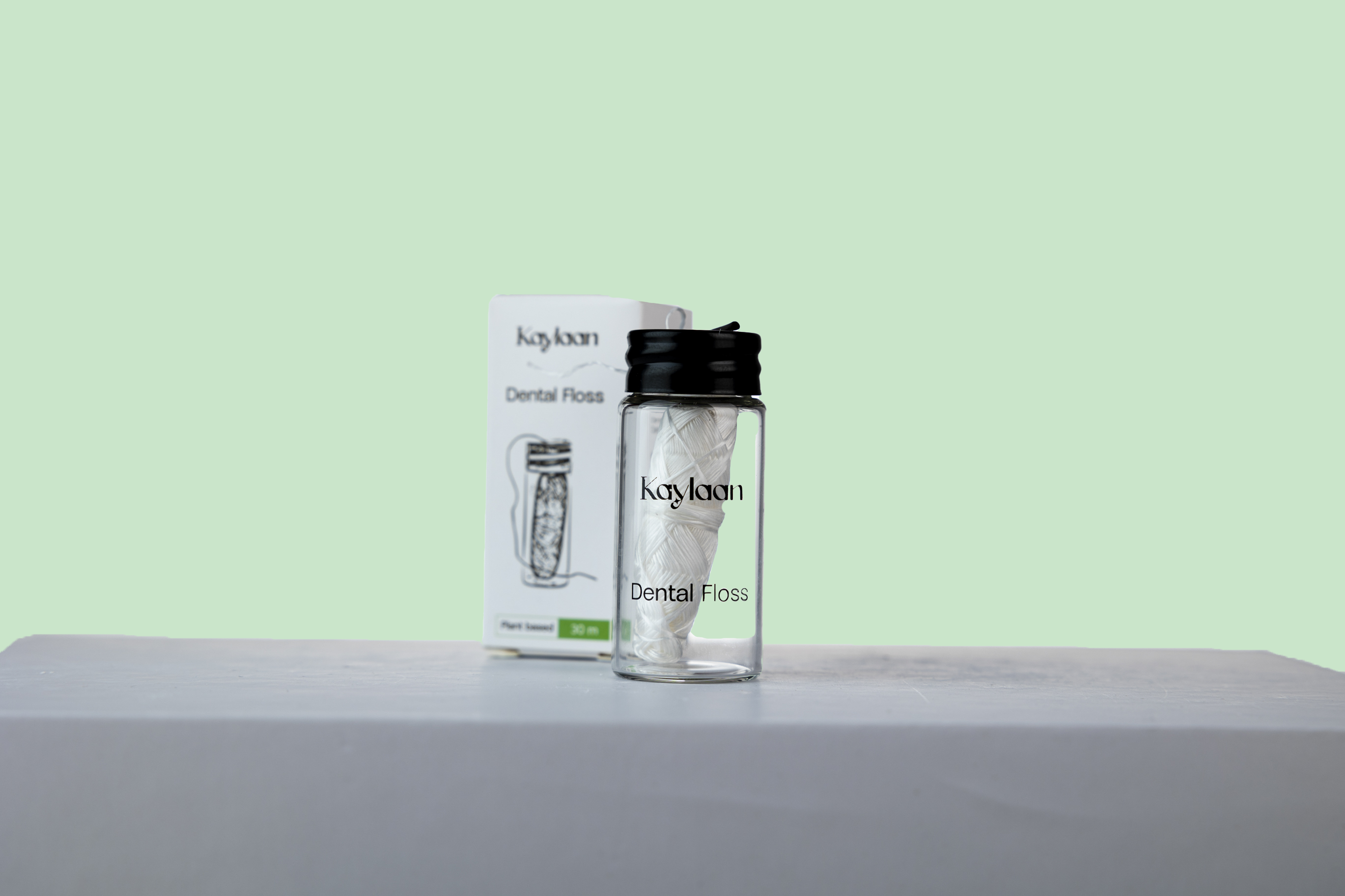 Kaylaan Toothpaste and Mouthwash Tablets - Wholesale Floss - Kaylaan Vegan Dental Floss – Mint, Plastic-Free, 30 meters 1