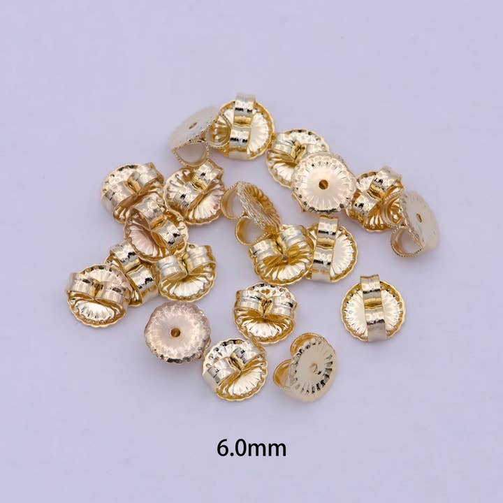 Aim Eternal - Wholesale Stud/Post Earrings - Gold Earring Backs for Stud Earring ,Adjustable Hypoallergenic Earring Backs For Jewelry Making Supply K-7992