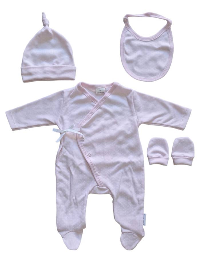 Cotton Socks - Wholesale Clothing Set - Baby - REF:15 SET 1ST OUTFIT WITHOUT CARD 4 PIECES2