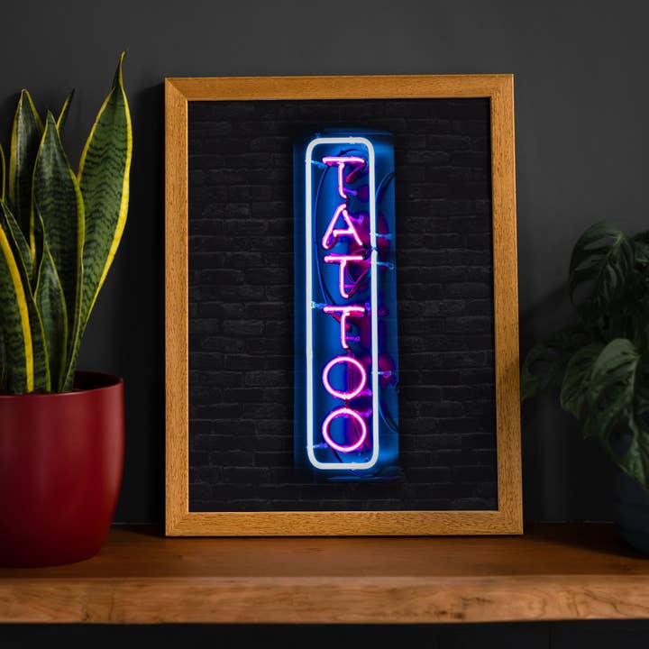 Ink & Drop – wholesale Photograph – Tattoo Neon Sign Photography Print4