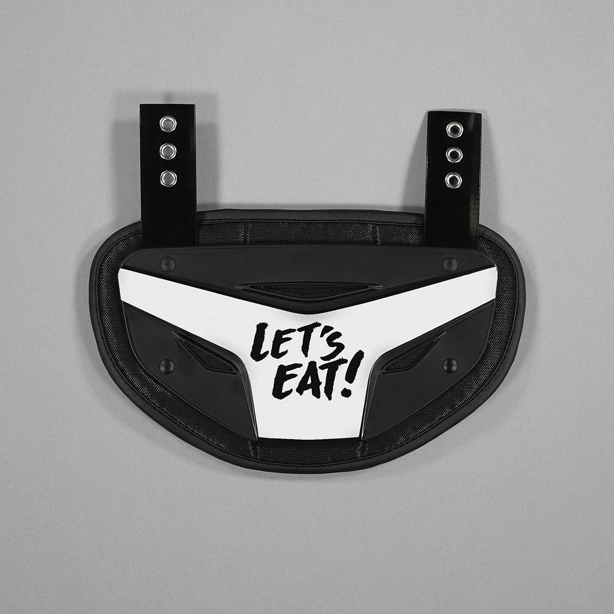 White Let's Eat Sticker for Back Plate for wholesale on Faire16