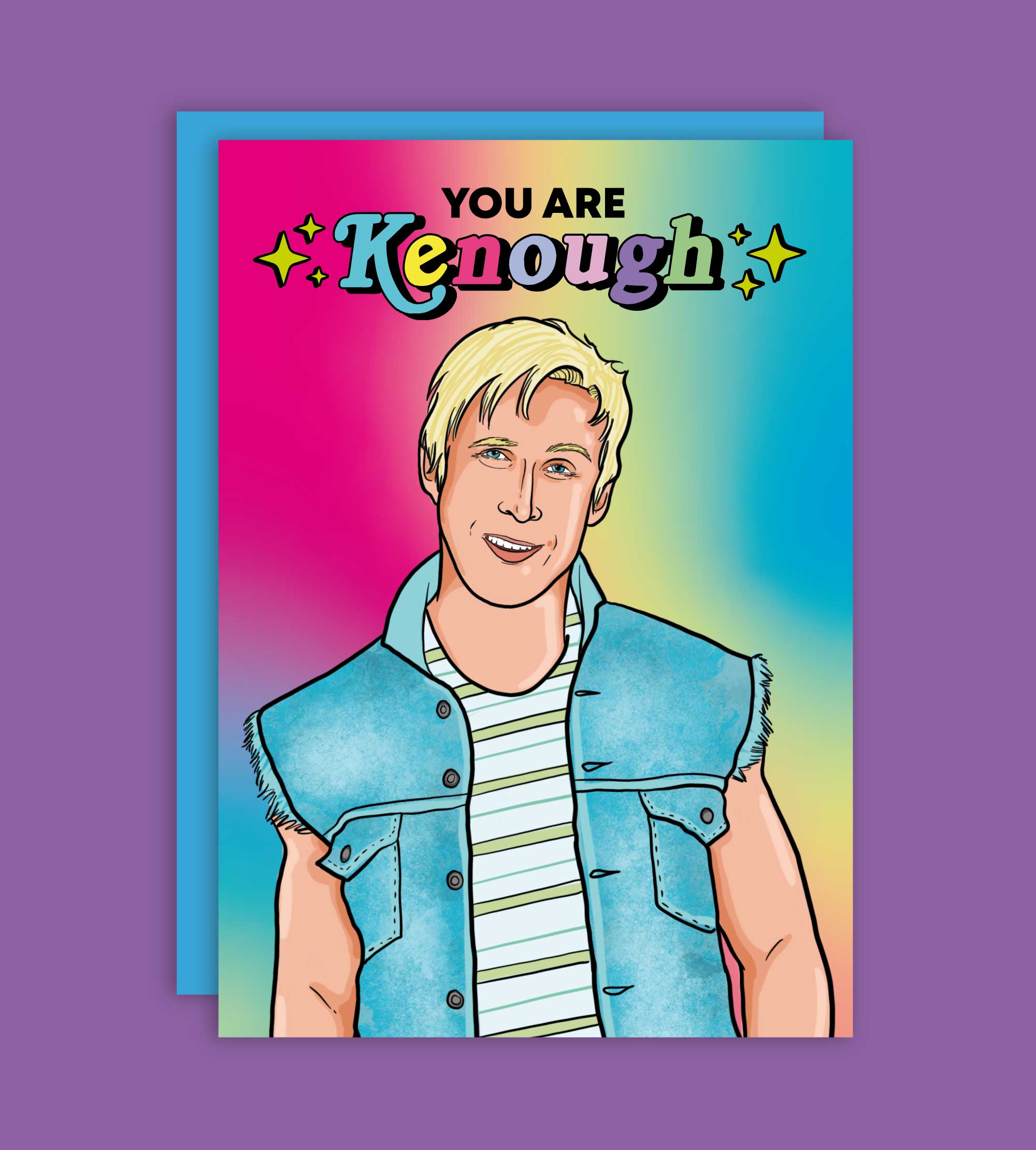 Studio Soph (We Pay Your Import Fees - We Ship DDP) – Engroshandel Hverdagshilsen kort – You Are Kenough Ken Barbie lykønskningskort1