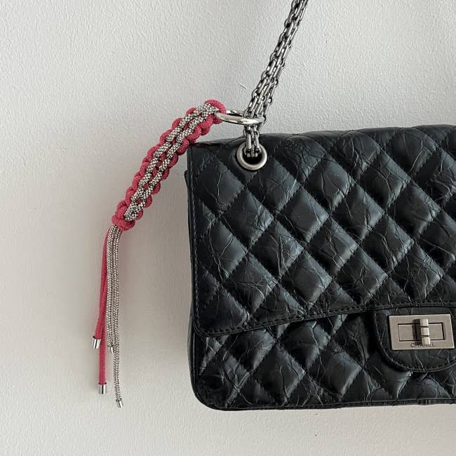 MOND HAUS - Vente Porte-clés – unisexe - Porte-clés Meow | Breloque kitsch Y2K en corde tressée éblouissante3