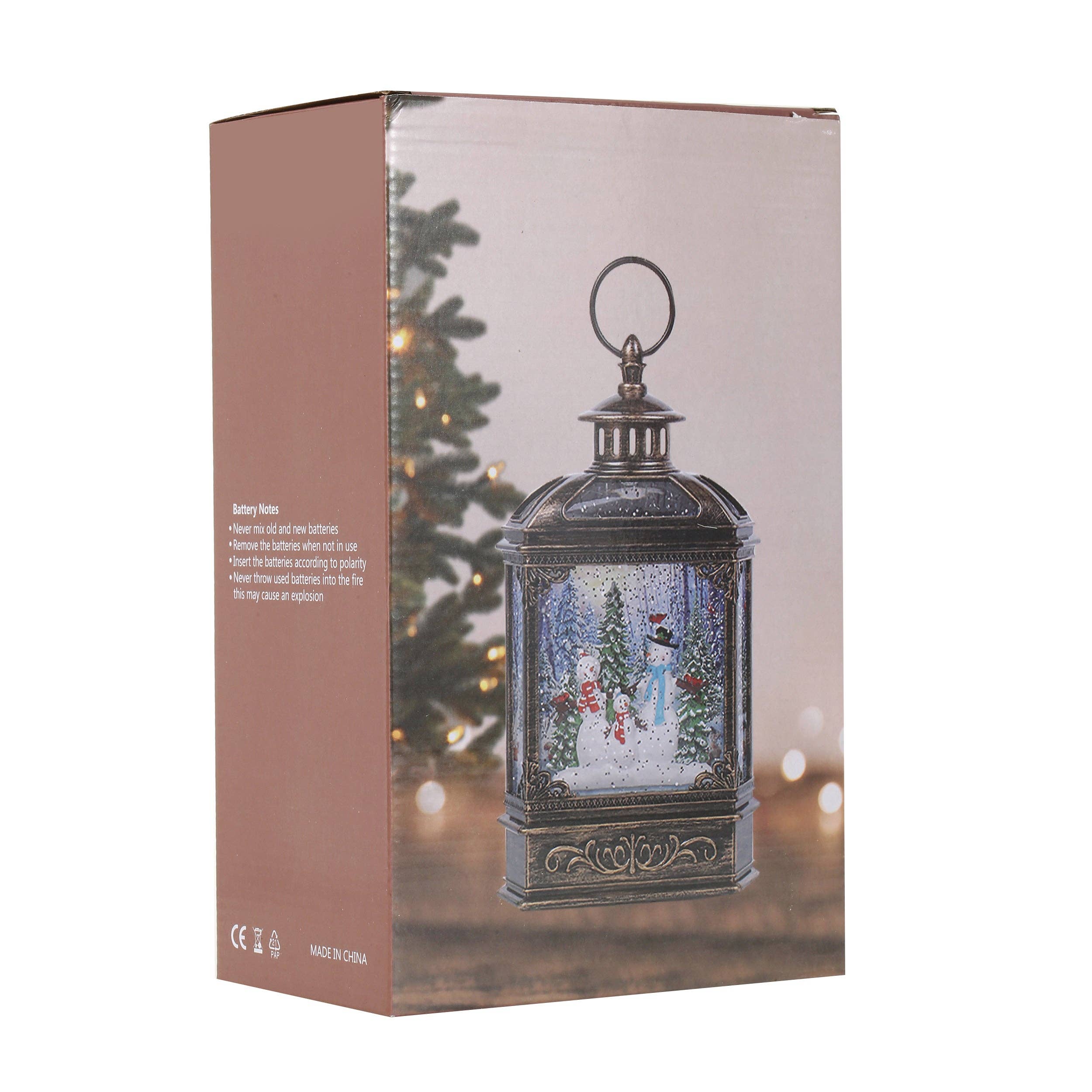 SINT - Wholesale Snow Globe - SINT Christmas Vintage Snow Globe Lantern2