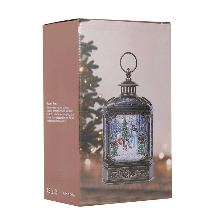 SINT - Wholesale Snow Globe - SINT Christmas Vintage Snow Globe Lantern2