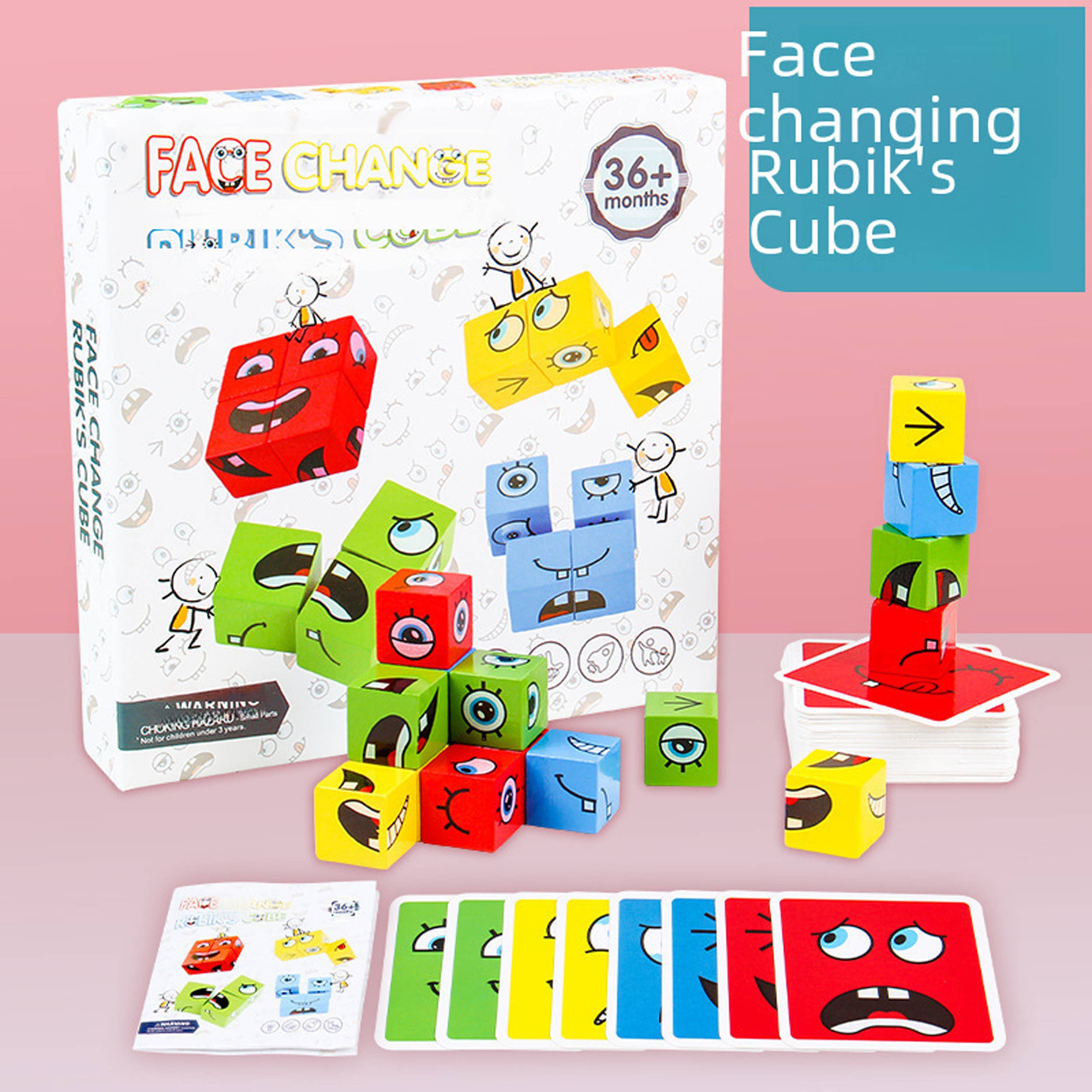 Pagdee Kids Juniors - Wholesale Blocks - Kids Baby - Holiday Décor Face Changing Cube Building Blocks Toys2