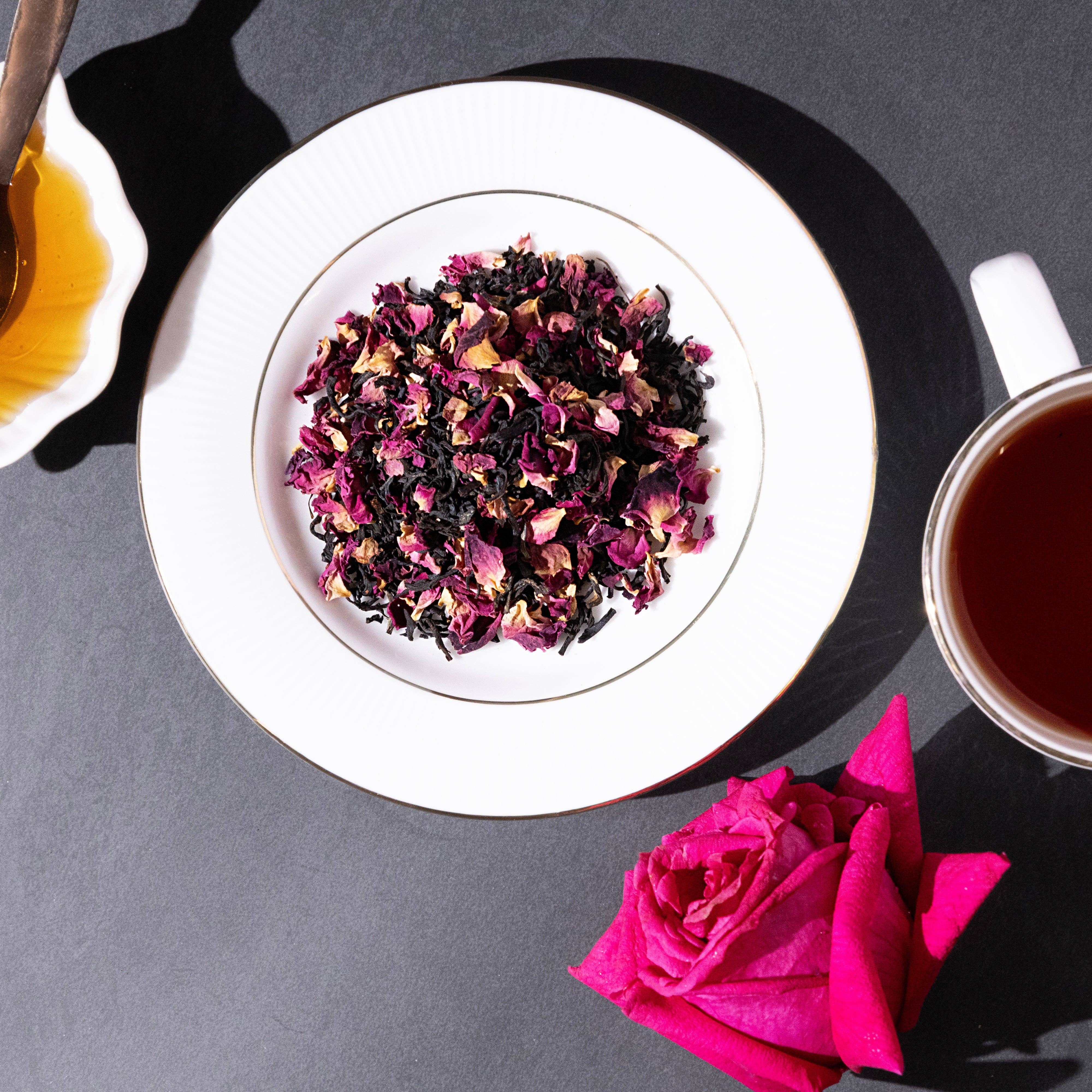 The Tea Heaven - Wholesale Loose tea - Vanilla Rose Loose Leaf Canister (Case of 6)3