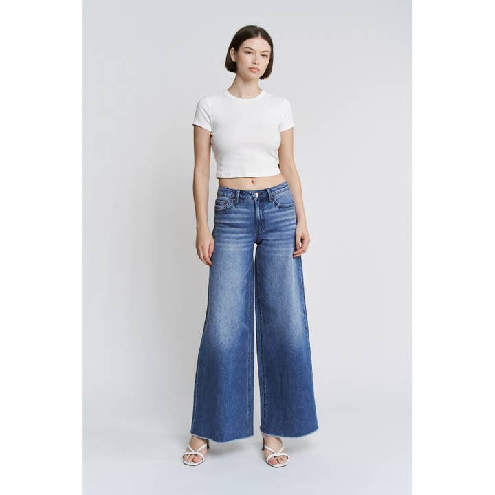 SUBIDA DE PERNA LARGA por atacado de Mica Denim