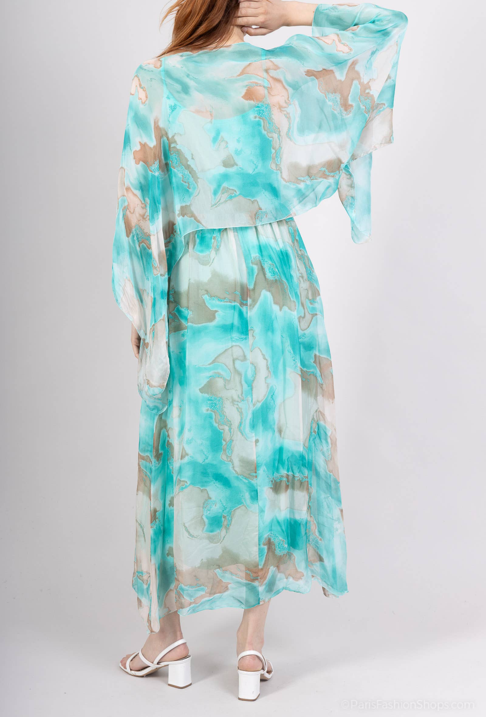 Shyloh - Wholesale Dress - Women's - 2-in-1 printed silk dress 3046818