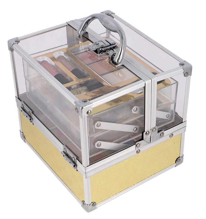 My Wholesale Warehouse – caixa de maquilhagem por atacado – Estojo Glam Acrílico 64pc0