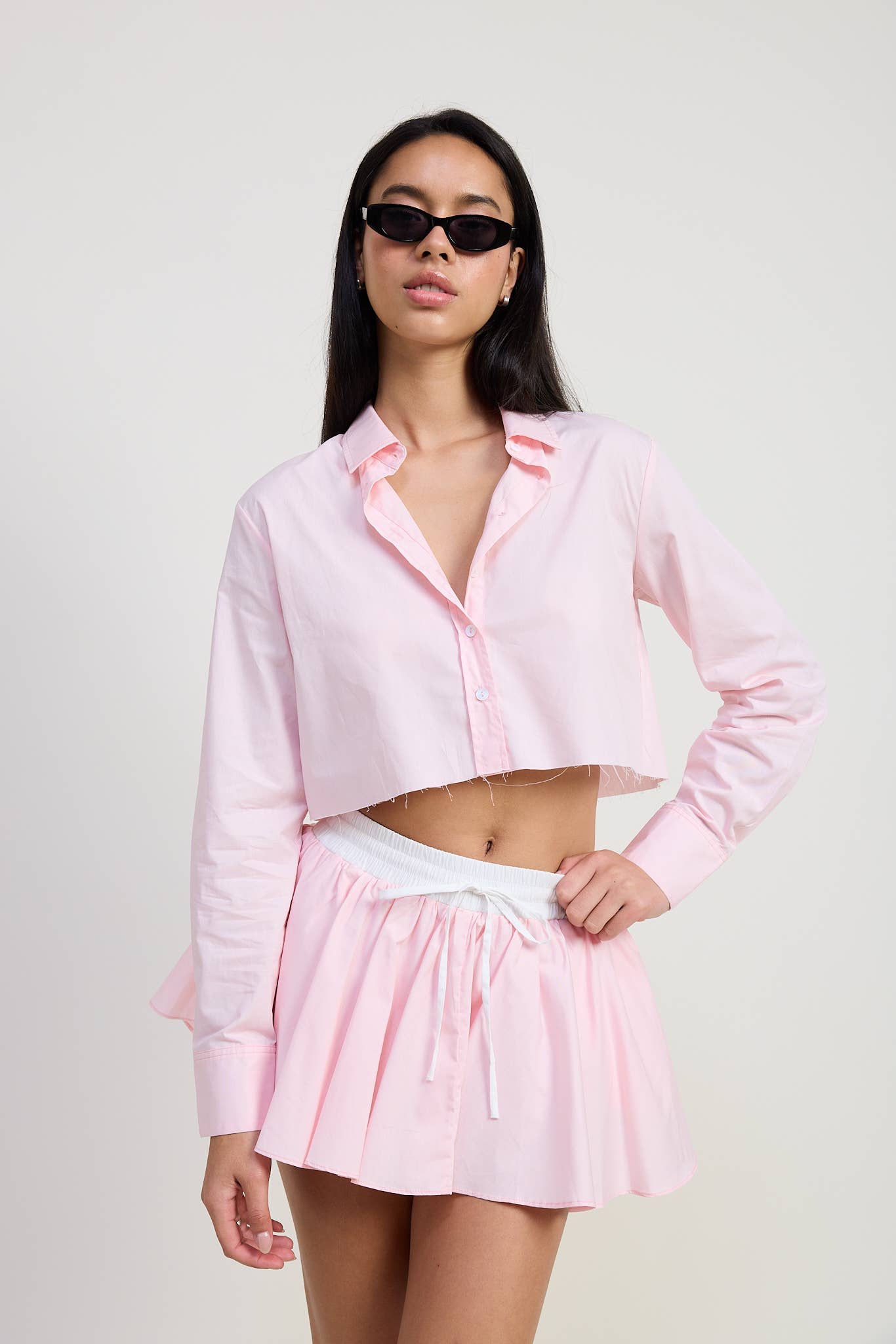 Emory Park - Wholesale Skirt - Women's - MINI CONTRAST WAISTBAND SKIRT8