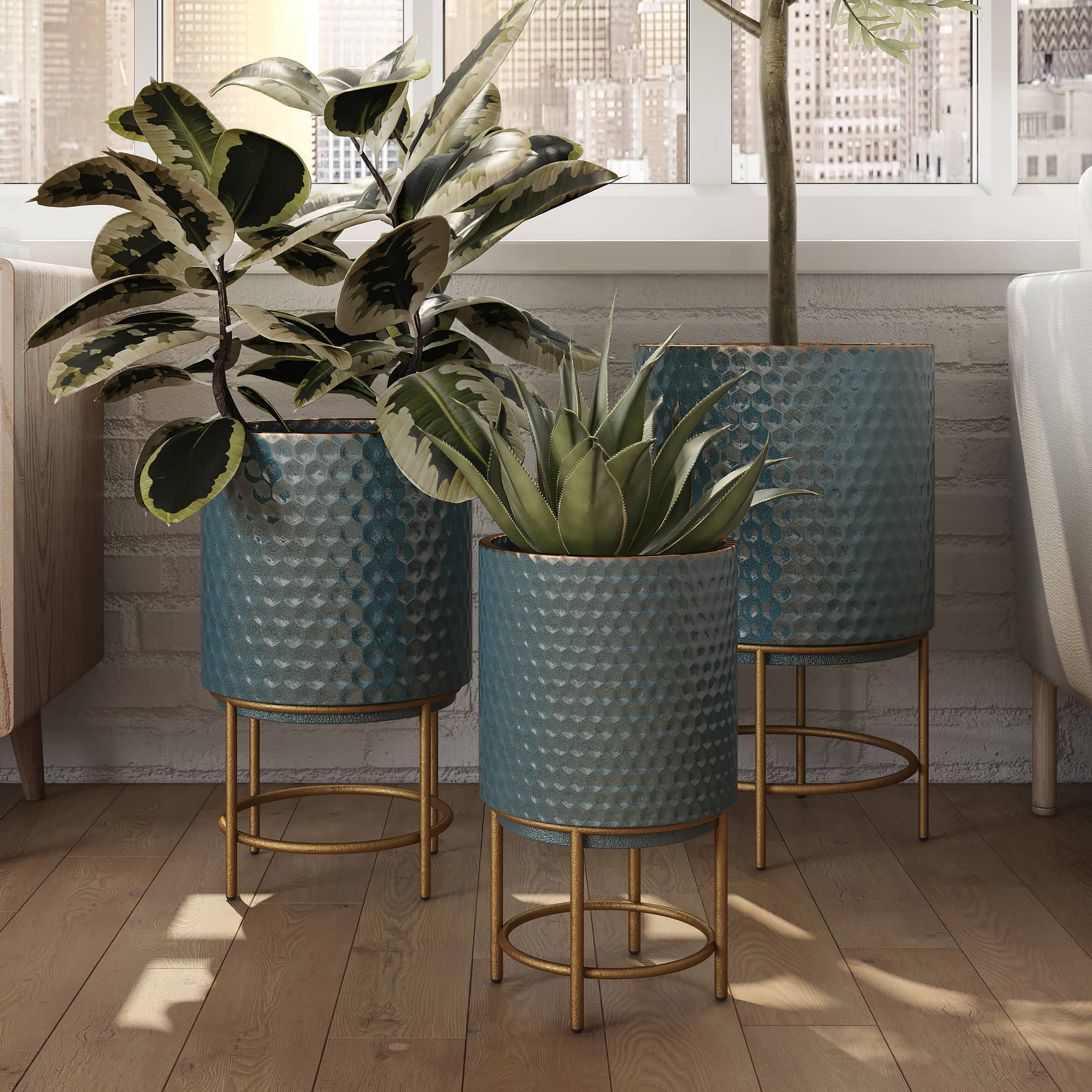 Aspire Home Accents - Wholesale Plant Pot - Luca Modern Planters (Set of 3)1