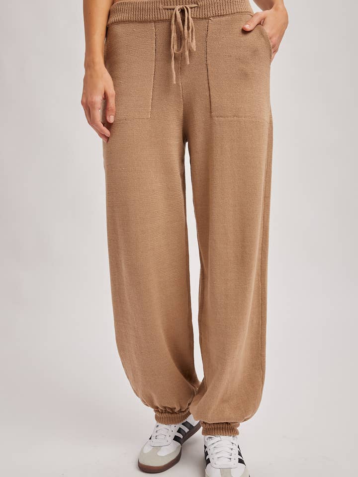 Bluivy - Wholesale Lounge Sweatpants/Joggers - Women's - RELAXED KNIT SWEATER JOGGER WITH POCKETS11