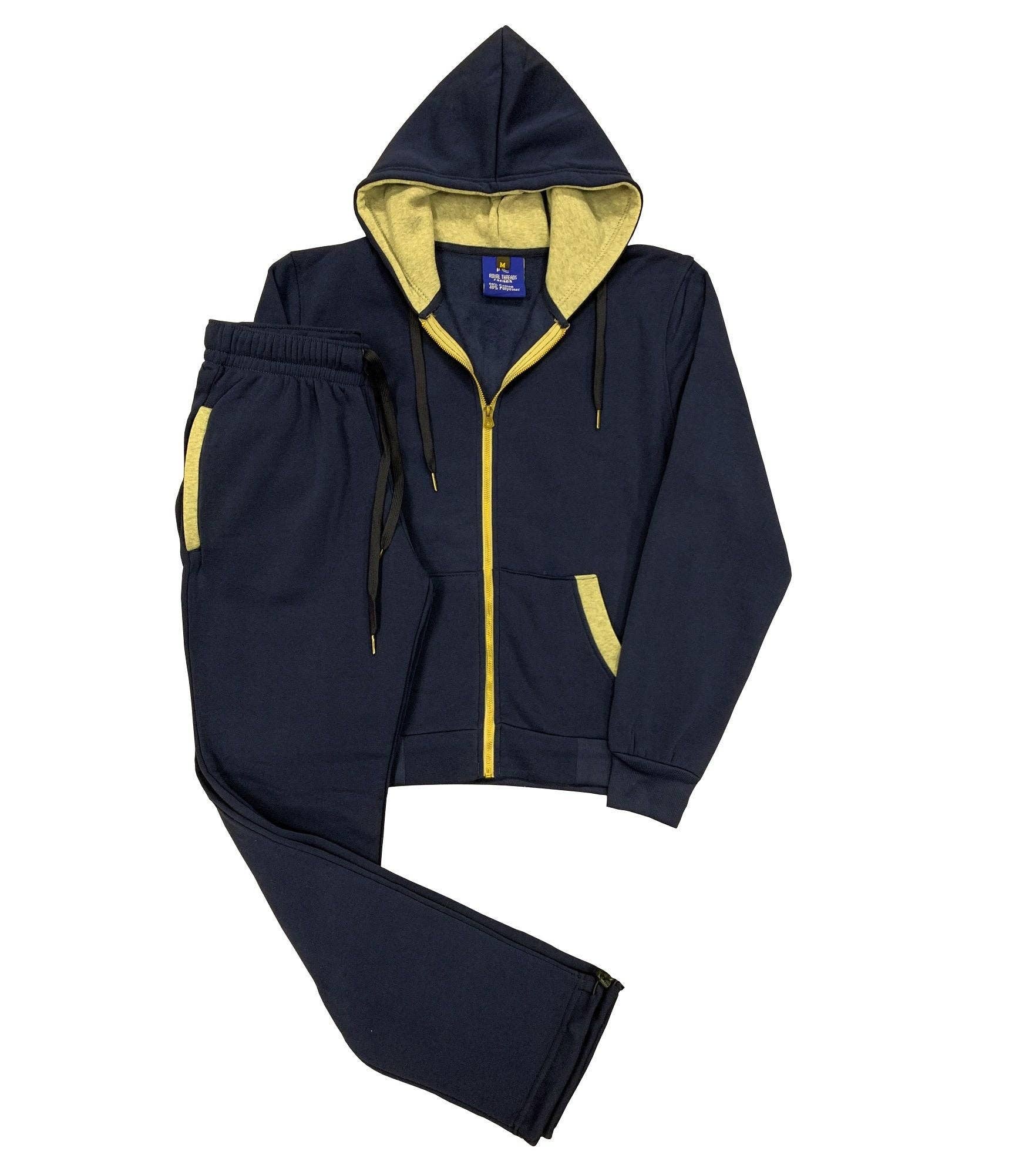 Royal Threads - Wholesale Activewear set – Women′s - Women’s Blossoms Jogging Sweat Jacket Sweatpants outfit3