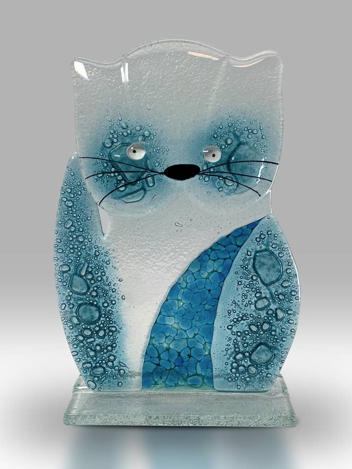 Chaton - Sarcelle - 2702-23 pour la vente par Nobile Glassware Ltd.