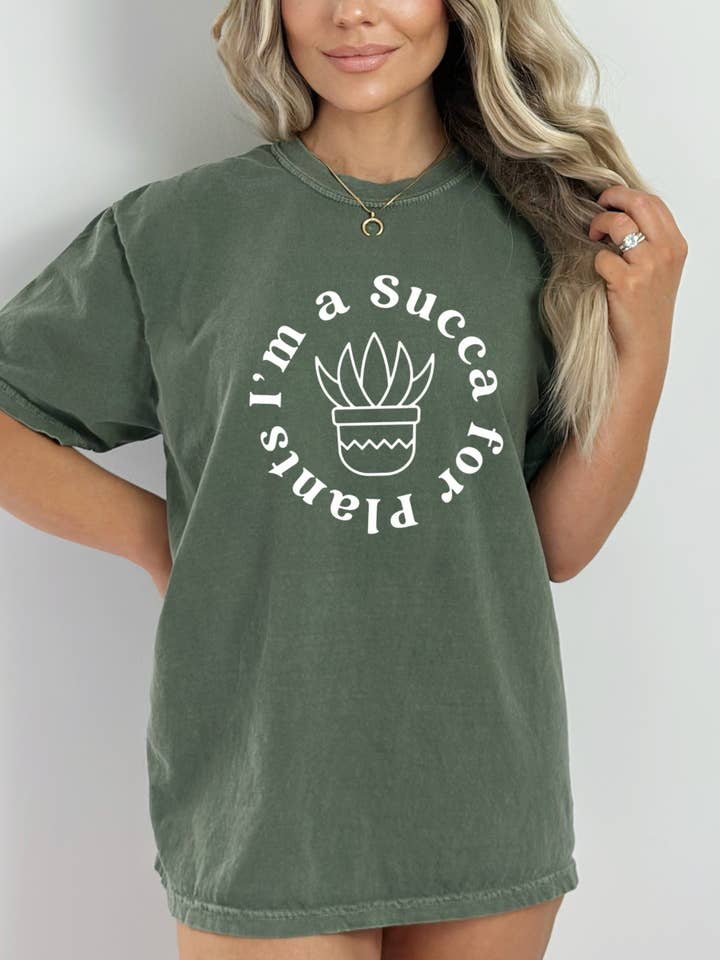 Eu sou Suca Para Plantas - Tee Gráfico por atacado de Desert Raine