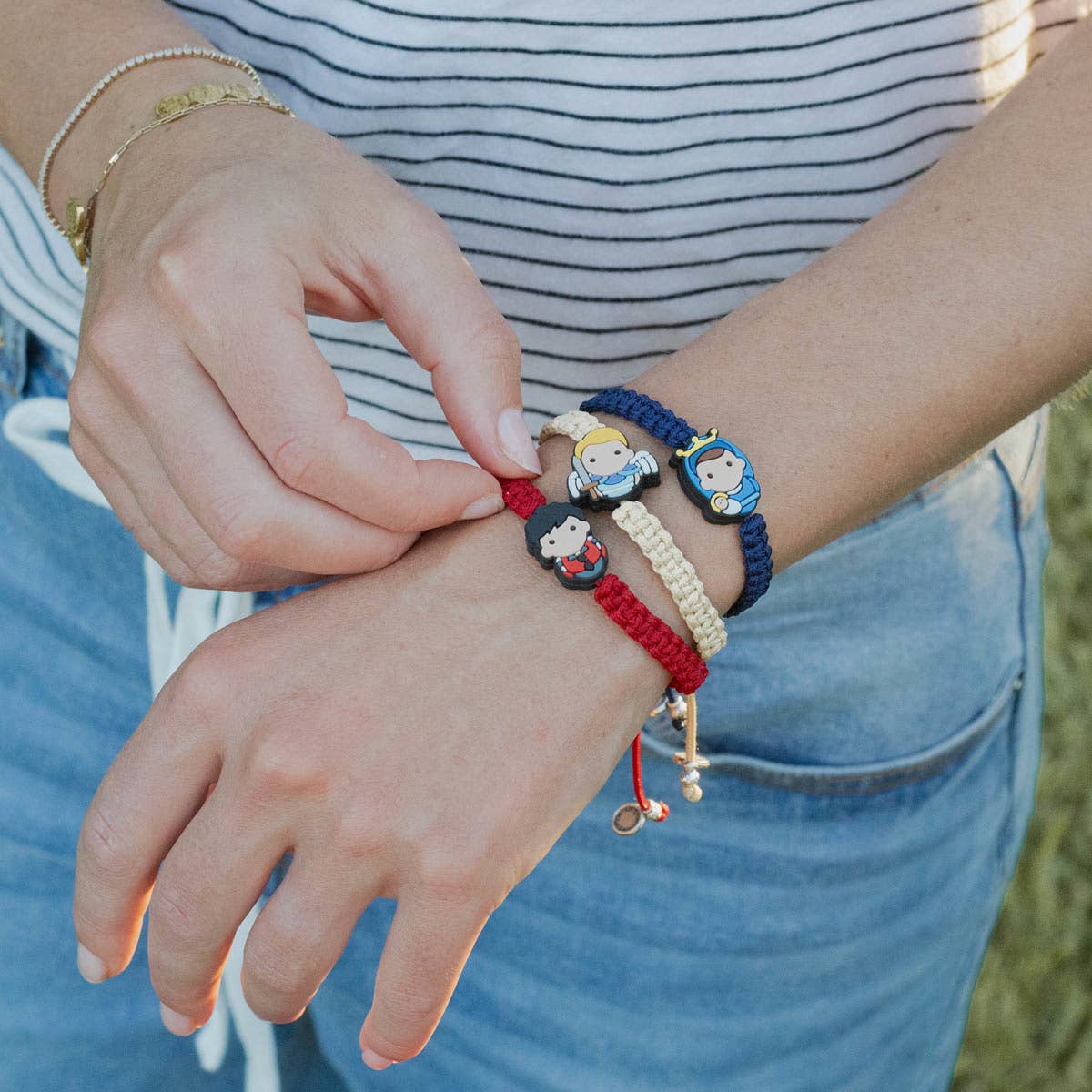 My Saint My Hero - Wholesale Woven/Braided Bracelet - Tiny Saints Saint Carlo Acutis Bracelet2