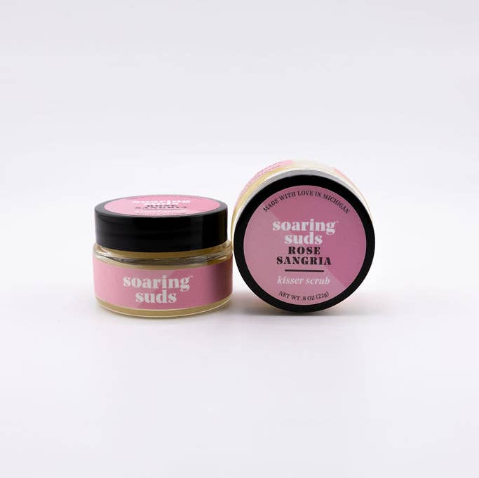 Rose Sangria Kisser Scrub for wholesale by Soaring Suds Soap Co., LLC
