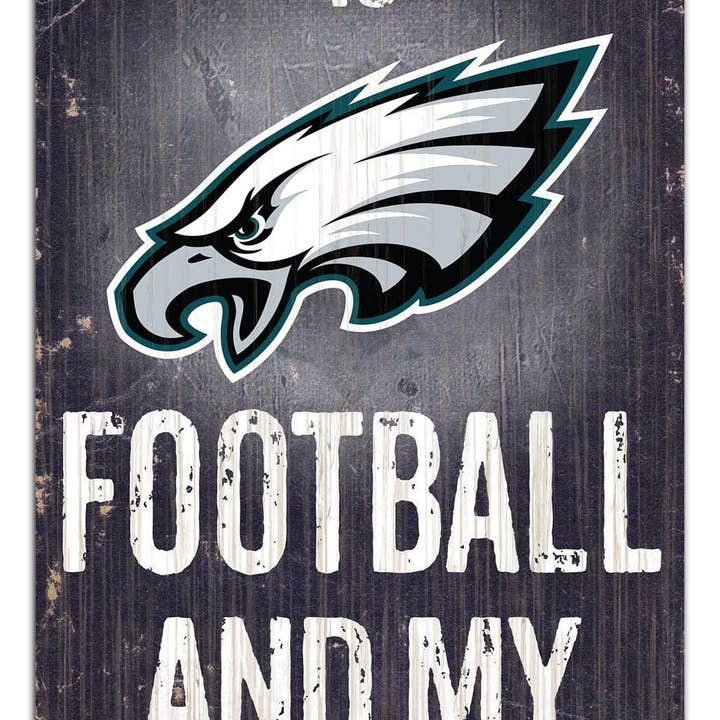 Panneau 6x12 Philadelphia Eagles Mon Chat pour la vente par Fan Creations