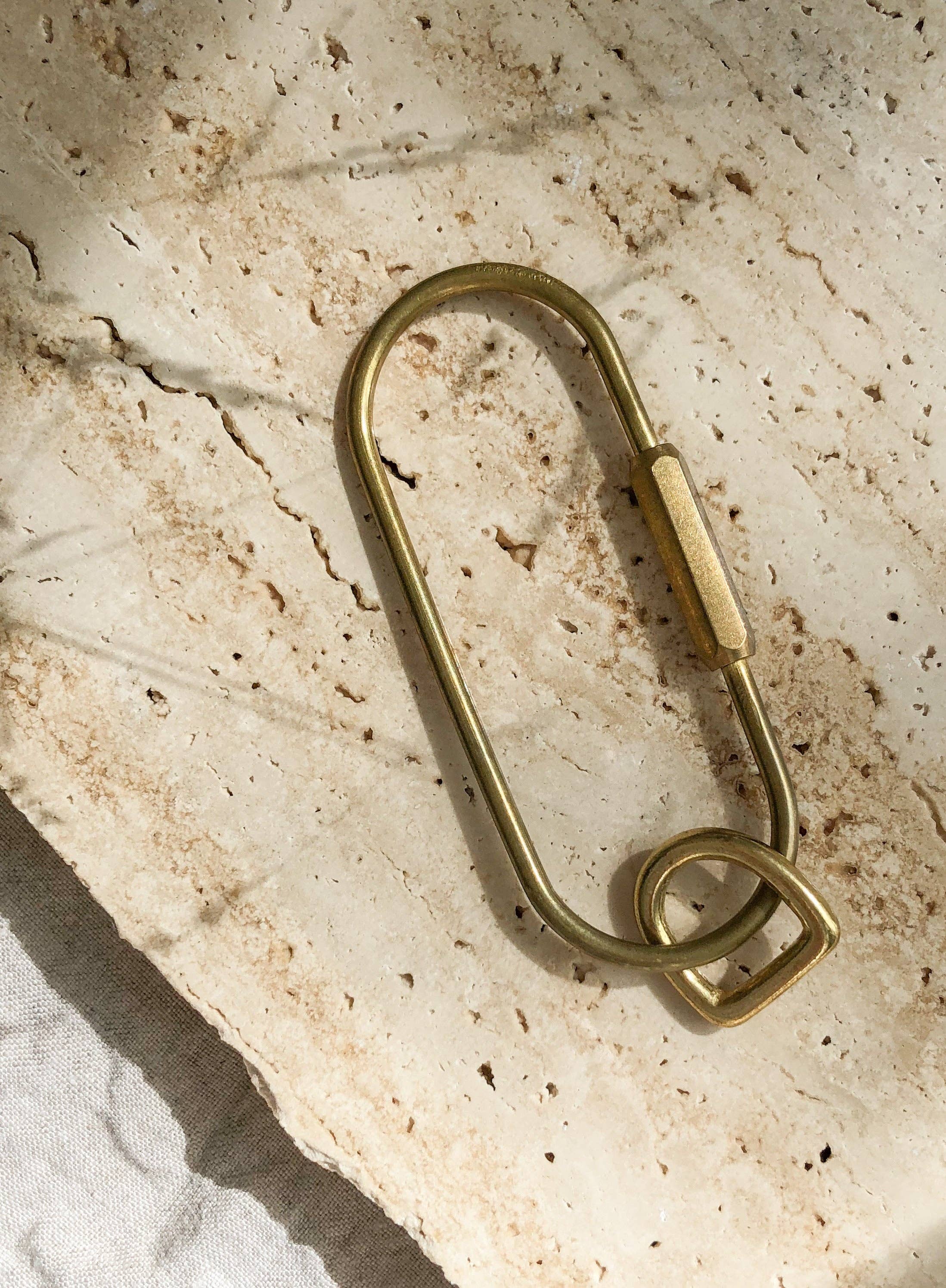 Tamboon Leather Co - Wholesale Keychain - Unisex - Brass Key Carabiner - Oval1